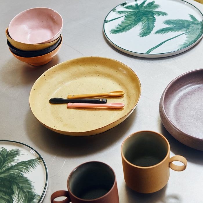 HKliving Bold & Basic Bord Ø 21,5 cm - Set van 2