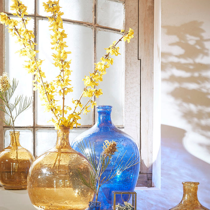 Casa Vivante Modena Decoratieve Fles Ø27 cm Oker