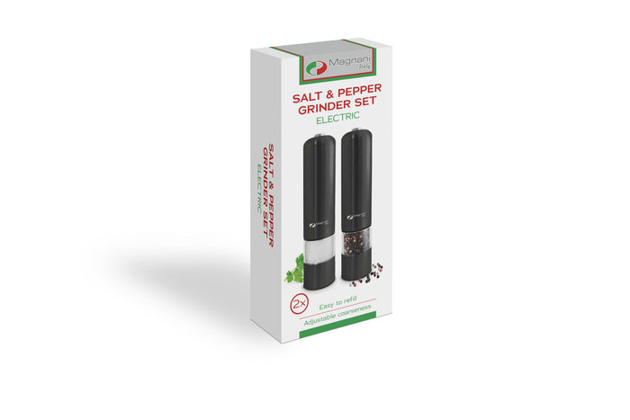 Magnani Elektrische Zout- en Pepermolen - Zwart