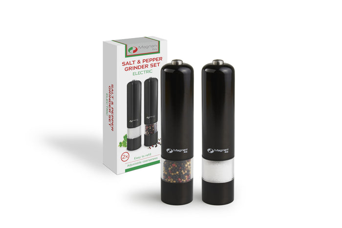 Magnani Elektrische Zout- en Pepermolen - Zwart