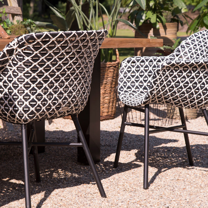 Hartman Delphine Diningstoel - Zwart/wit