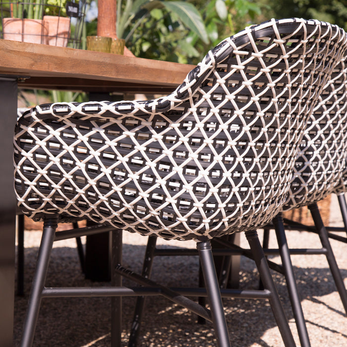 Hartman Delphine Diningstoel - Zwart/wit