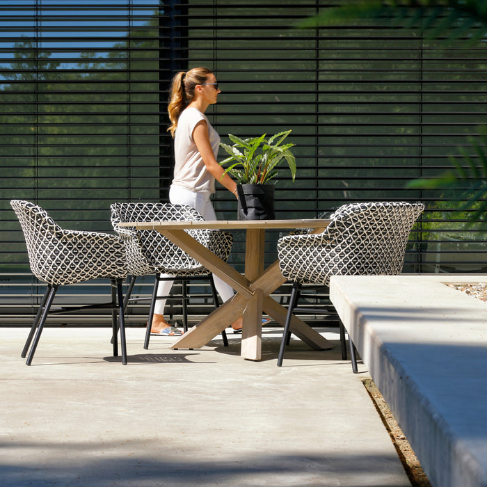 Hartman Delphine Diningstoel - Zwart/wit