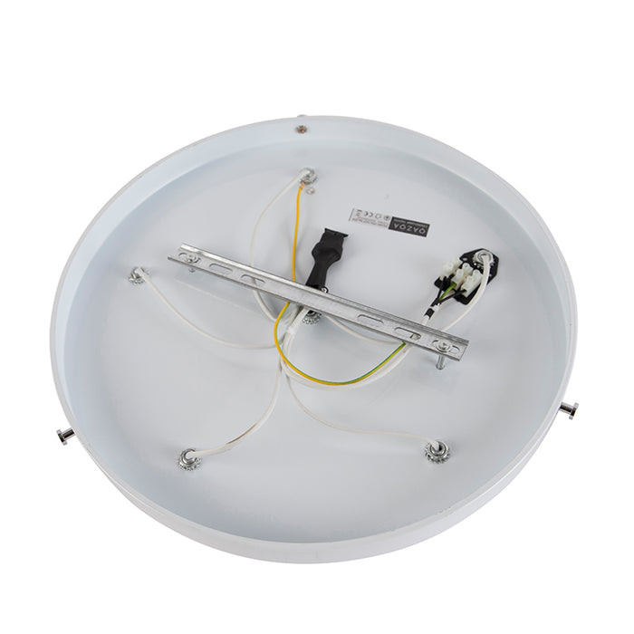 QAZQA Plafondlamp plu - Wit - Design - D 600mm