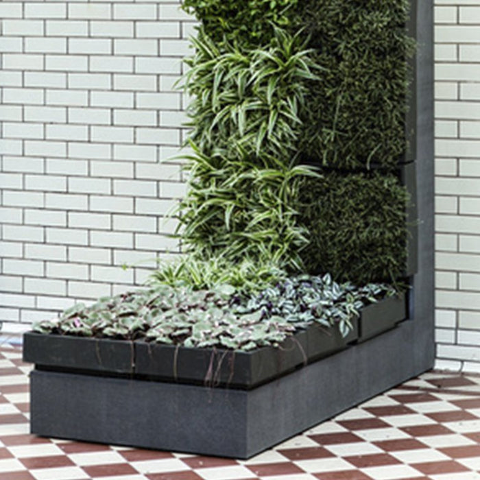 D&M KAROO verticale tuin met potgrond - wit