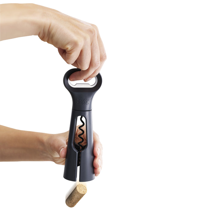 Joseph Joseph BarStar 3-in-1 Flesopener - Grijs