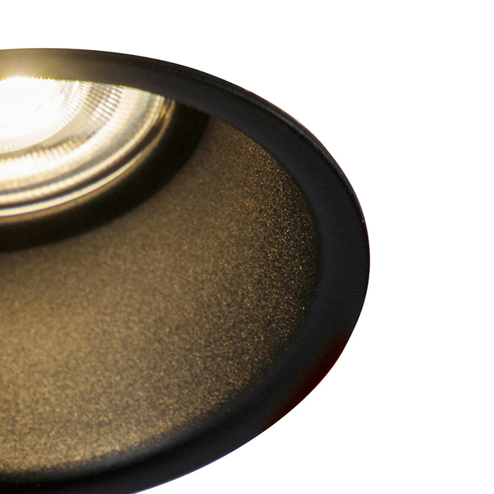 QAZQA Moderne smart inbouwspot zwart incl. WiFi GU10 - Dept