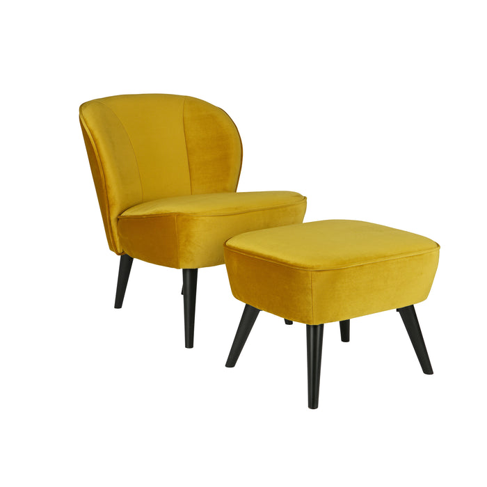 WOOOD Sara Fauteuil - Okergeel