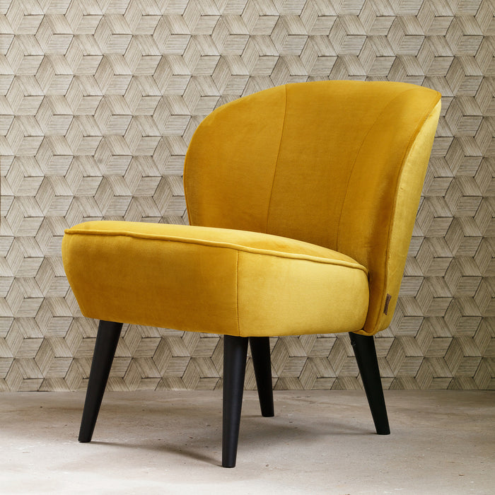 WOOOD Sara Fauteuil - Okergeel