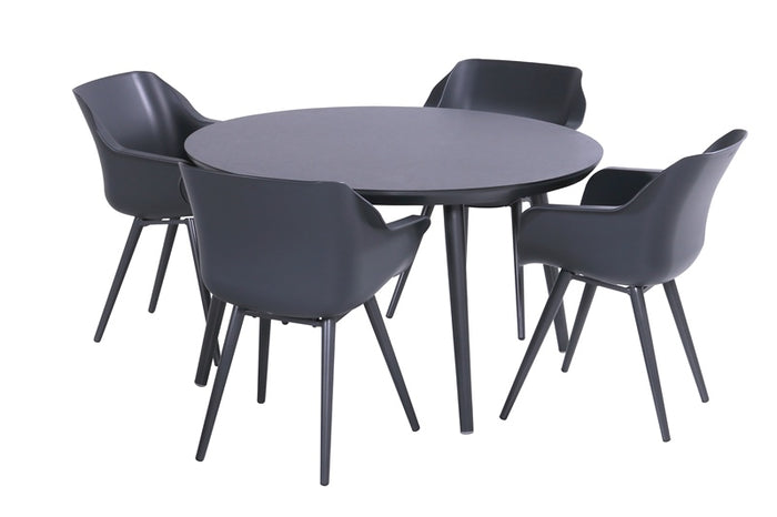 Hartman Sophie Studio HPL Tuintafel Ø 128 cm - Antraciet