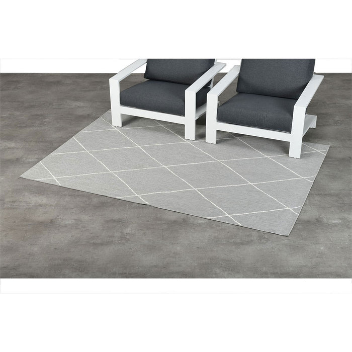 Garden Impressions Buitenkleed Diamonds licht grijs 160x230 cm
