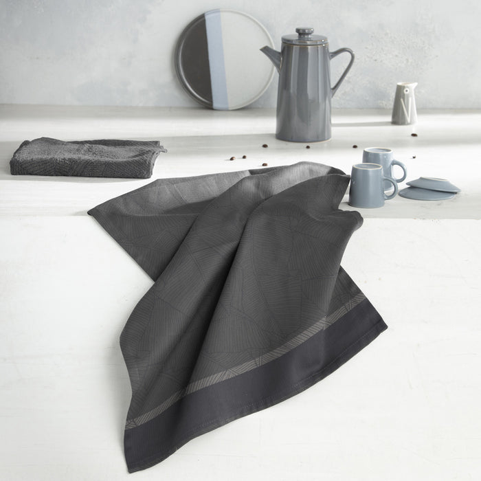 DDDDD theedoek Barrier - 60x65cm - Antraciet - 6 stuks