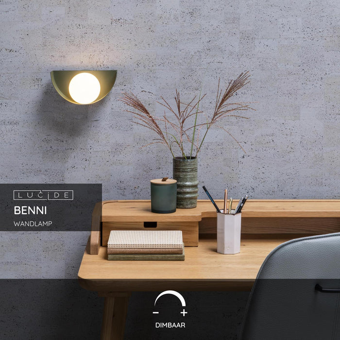 Lucide BENNI Wandlamp - Groen