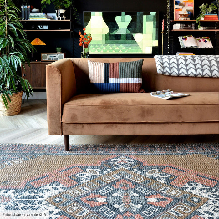 HKliving Stonewashed Vloerkleed Red