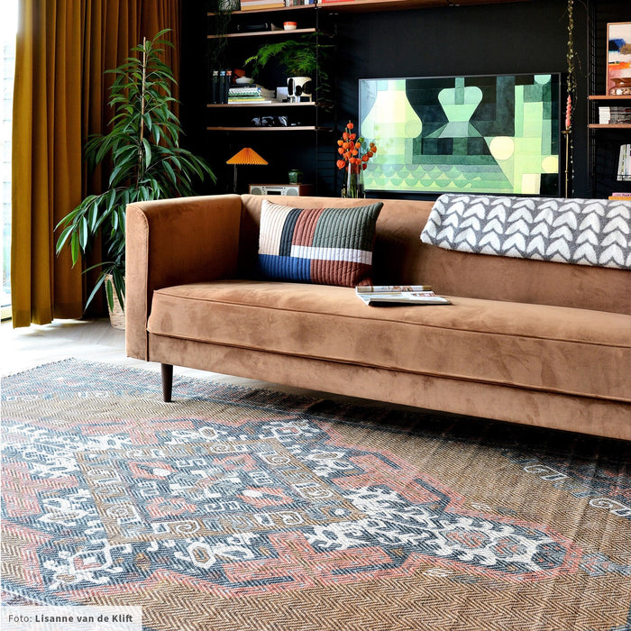 HKliving Stonewashed Vloerkleed Red