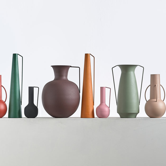 POLSPOTTEN Roman Vaas Set van 4 - Zwart