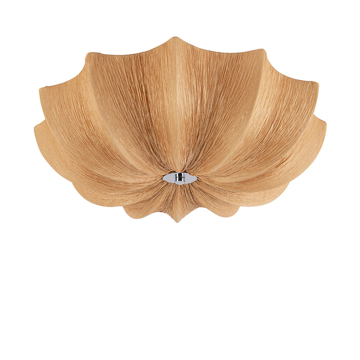 QAZQA Plafondlamp plu - Beige - Design - D 520mm