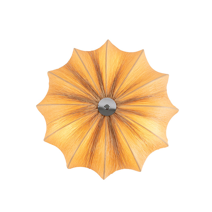 QAZQA Plafondlamp plu - Beige - Design - D 520mm