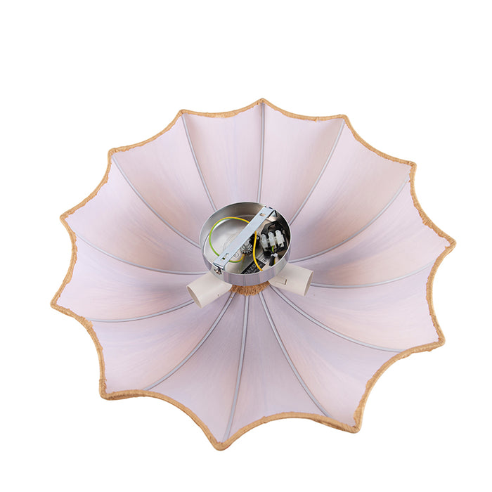 QAZQA Plafondlamp plu - Beige - Design - D 520mm