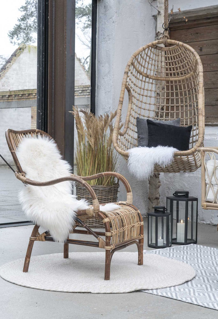 Artichok Macy Vloerkleed voor Binnen en Buiten Ø 120 cm - Zand