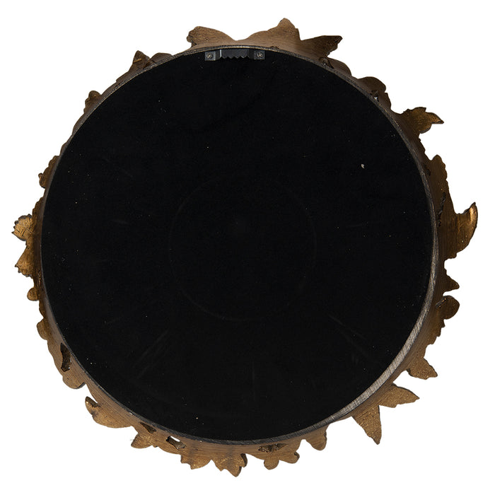 Clayre & Eef Spiegel Ø 34 cm Goudkleurig Polyresin