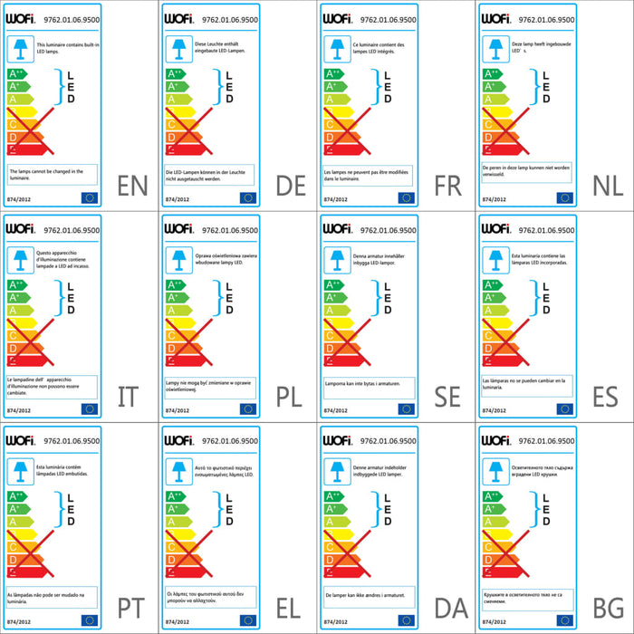 Wofi Plafondlamp Nia LED 50x12 cm wit