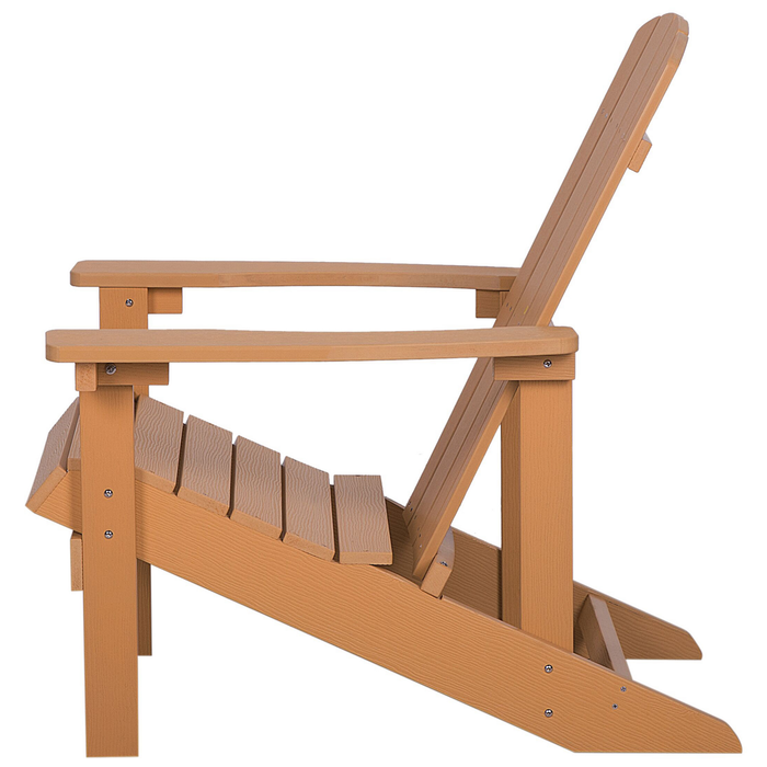 Beliani - ADIRONDACK - Tuinstoel - Lichte houtkleur - Kunsthout