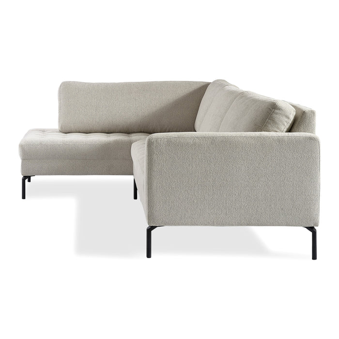 MOOS River Hoekbank Grijs / Ecru Links