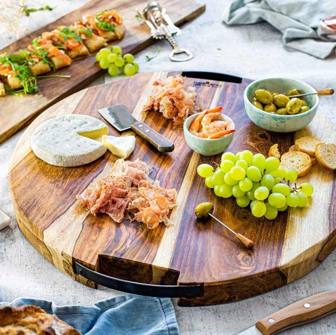 Bowls and Dishes Pure Rose Wood Serveerplank Ø 29 cm