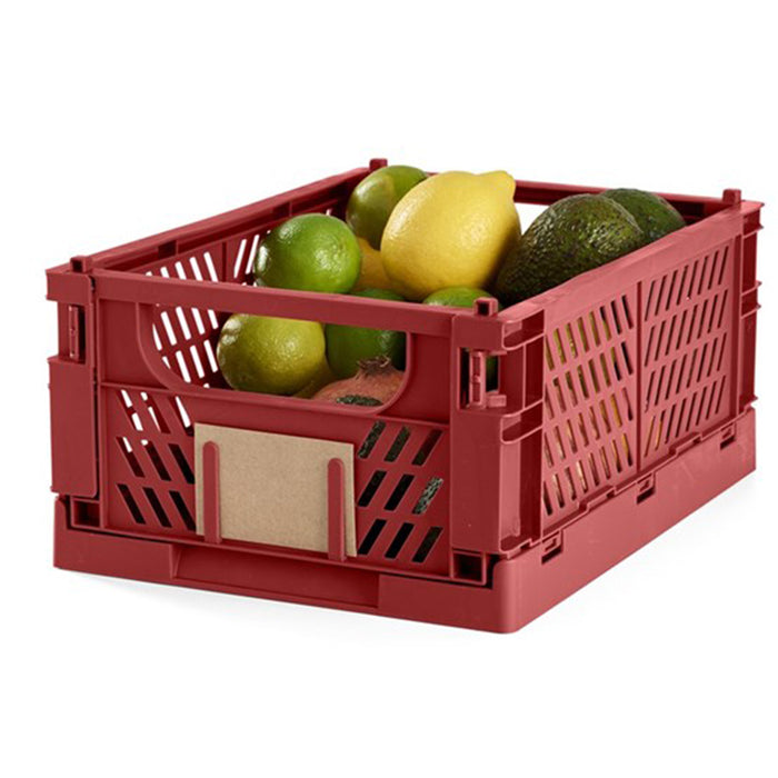 Lisomme Luuk opvouwbaar krat rood - 33 x 24,5 cm