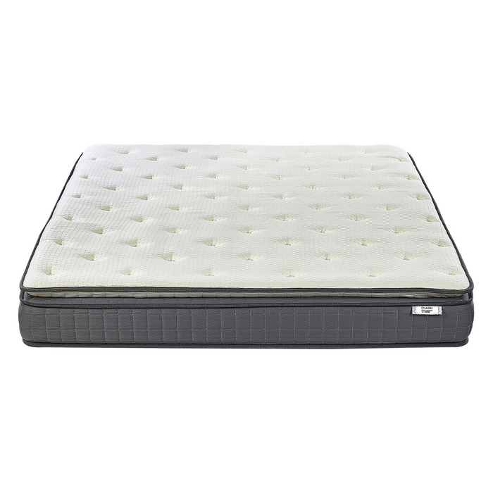 Beliani - CHARM - Traagschuimmatras - Wit - 140 x 200 cm - Polyester