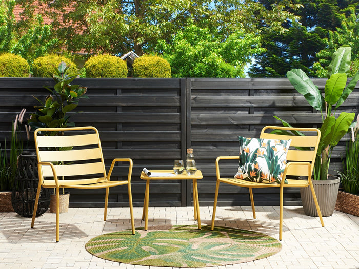 Beliani DELICETO Bistroset geel