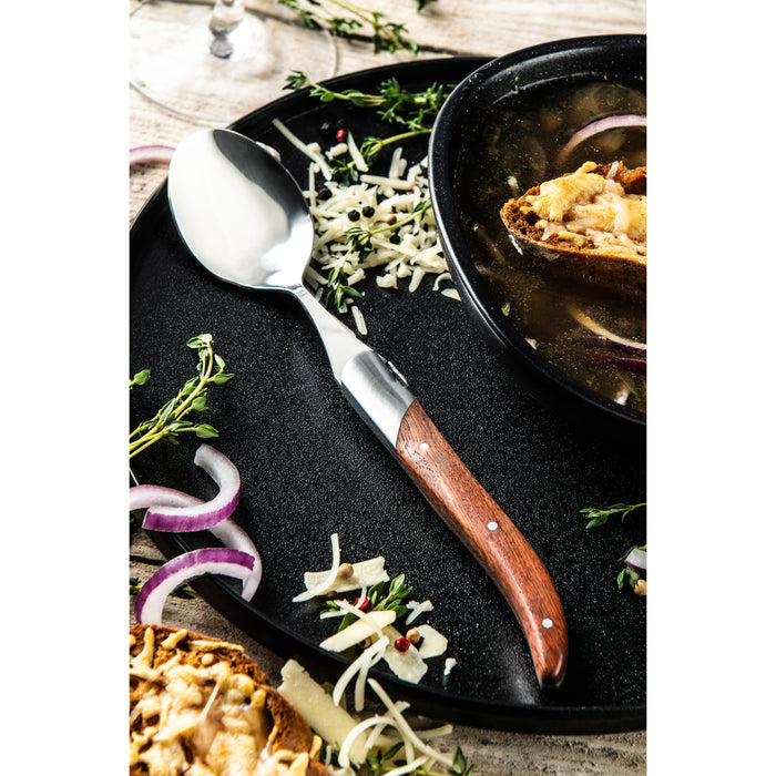 Laguiole Style de Vie Luxury Line lepelset 6-personen rozenhout