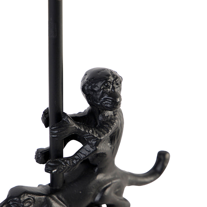 QAZQA Tafellamp animal-tl - Zwart - Landelijk - L 210mm