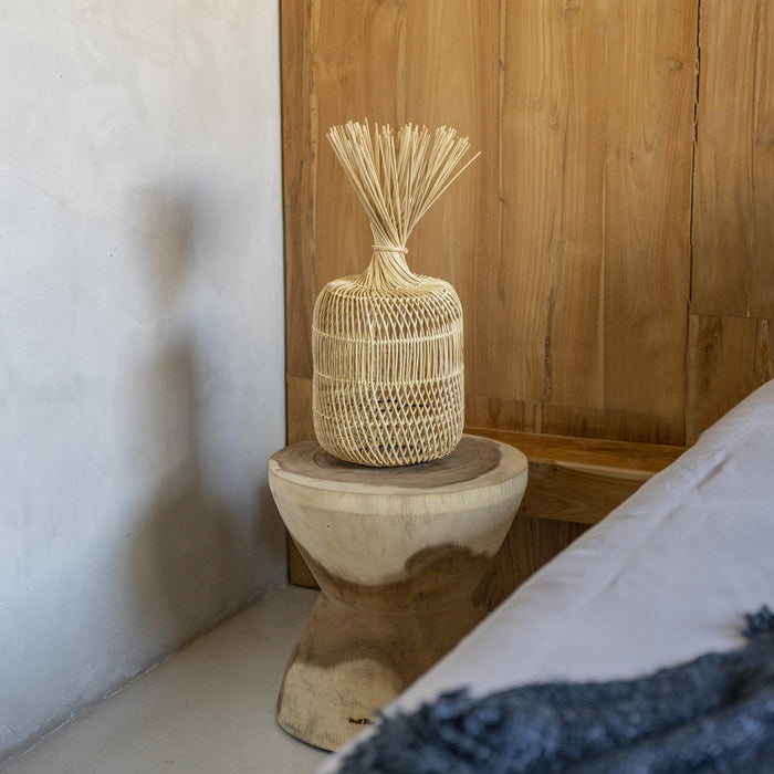 The Dumpling Floor Lamp - Pendant - Natural - S