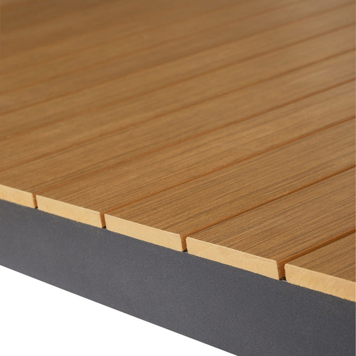 Lisomme Stef tuintafel bruin - verlengbaar - 205 x 100 cm