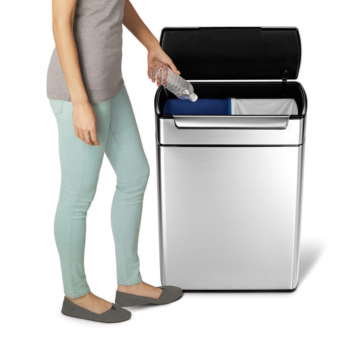 Simplehuman Rectangular Touch Bar GFT 48 Liter (2x24 L)