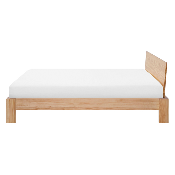 Beliani-ROYAN-Tweepersoonsbed-Lichte houtkleur-140 x 200 cm-Dennenhout