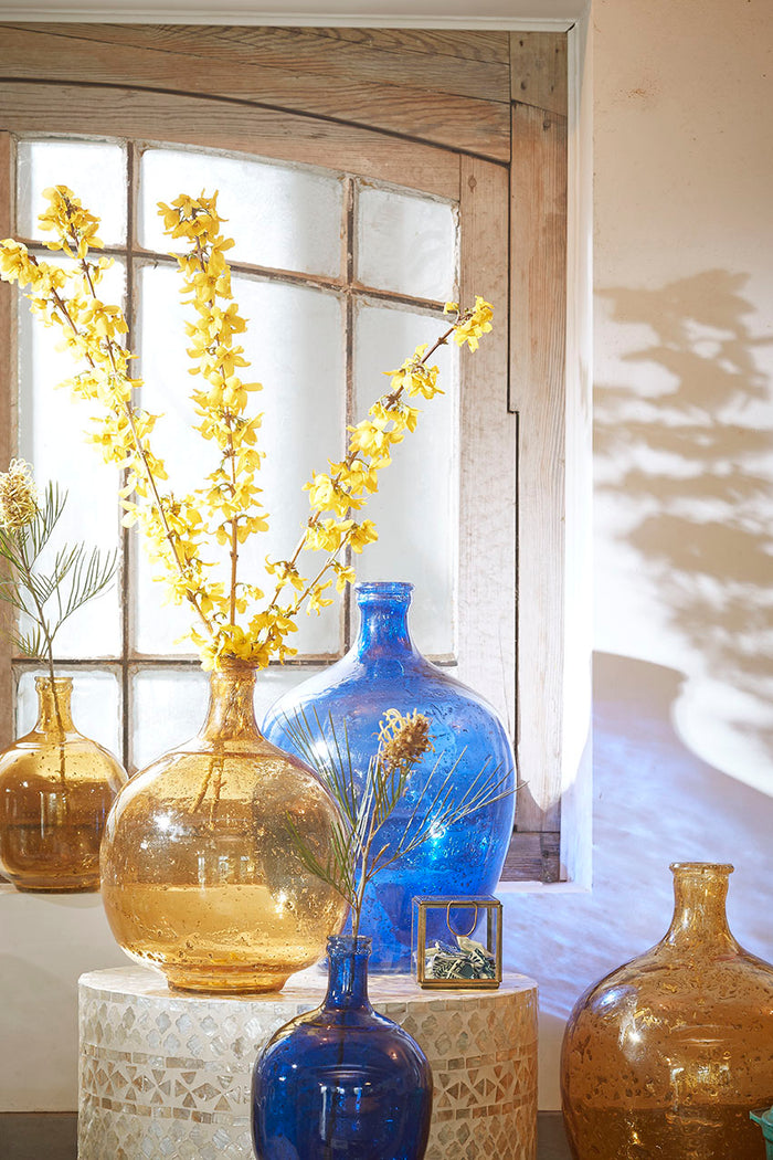 Casa Vivante Modena Decoratieve Fles Ø25 cm Oker