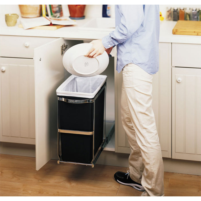 Simplehuman Pull Out Inbouwafvalemmer 30 Liter