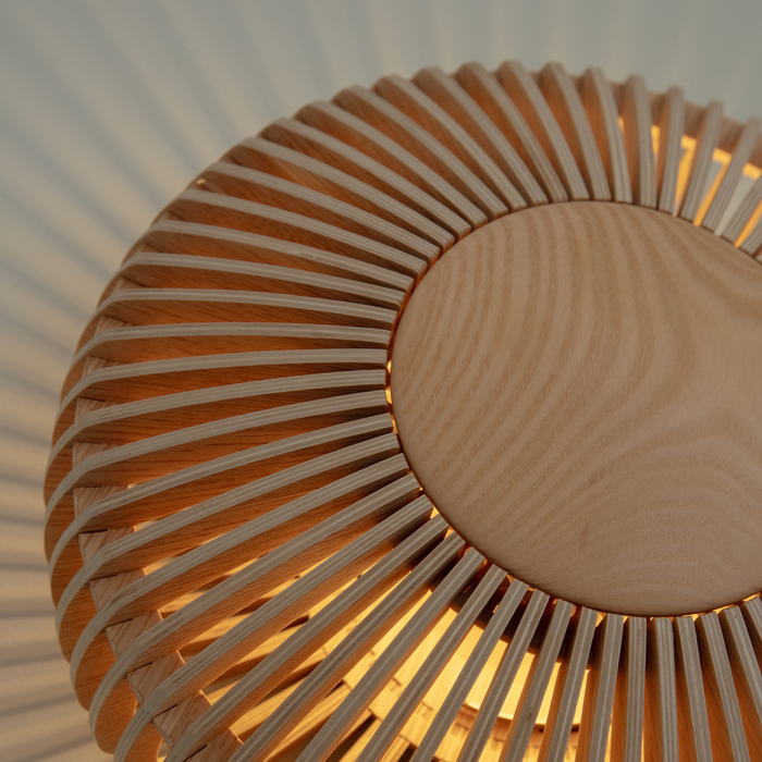 Umage Clava Up Wood Large houten wandlamp naturel - Ø 49 cm