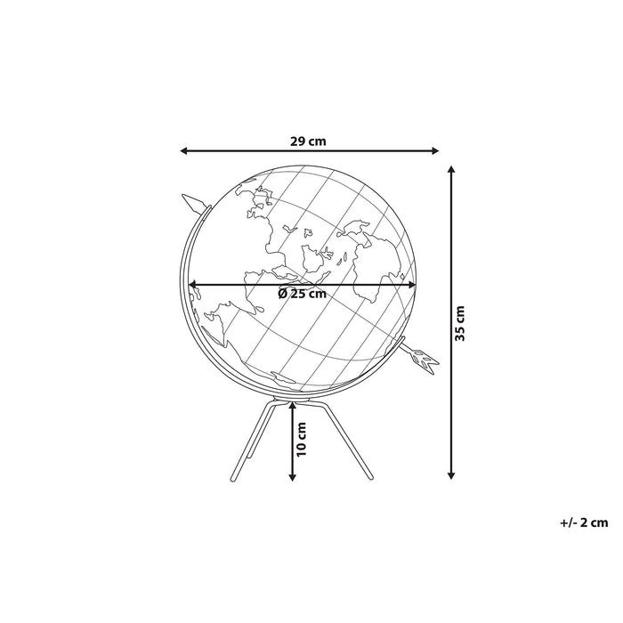 Beliani - BATTUTA - Globe - Bruin - Kurk