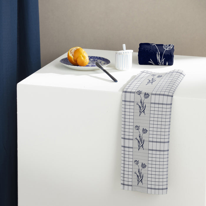 DDDDD theedoek Lisse - 60x65cm - Blauw - 6 stuks