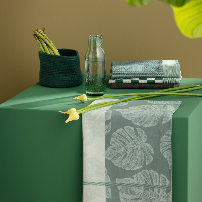 DDDDD theedoek Monstera - 60x65cm - Laurel - 6 stuks