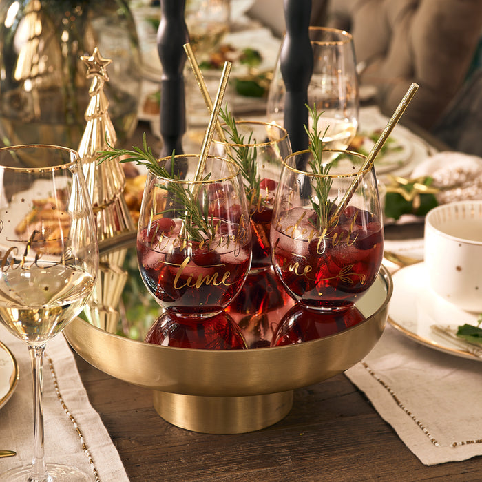 Riviera Maison Celebrate Water Glass (Ø) 9x (H) 12