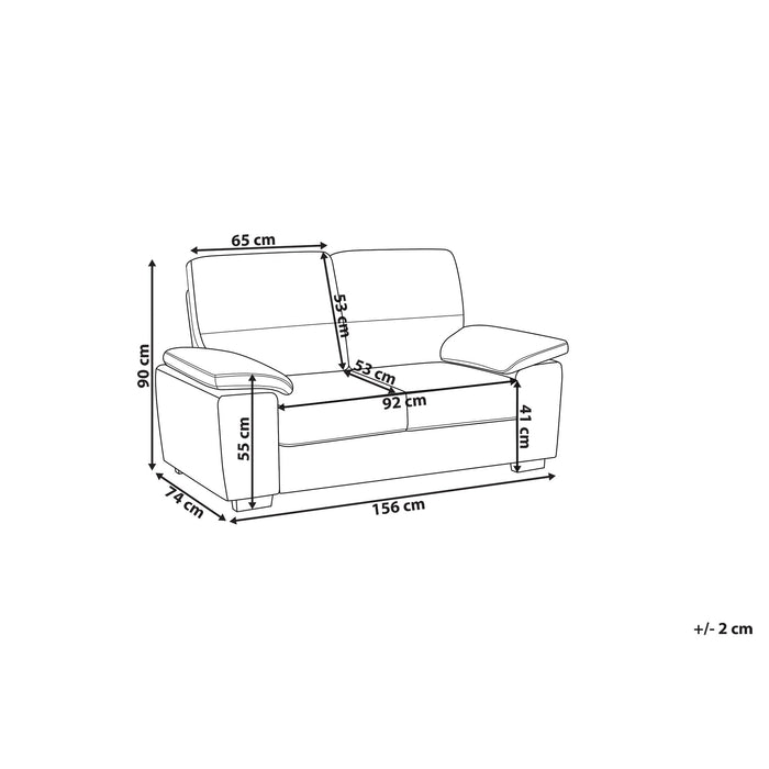 Beliani VOGAR Tweezitsbank
