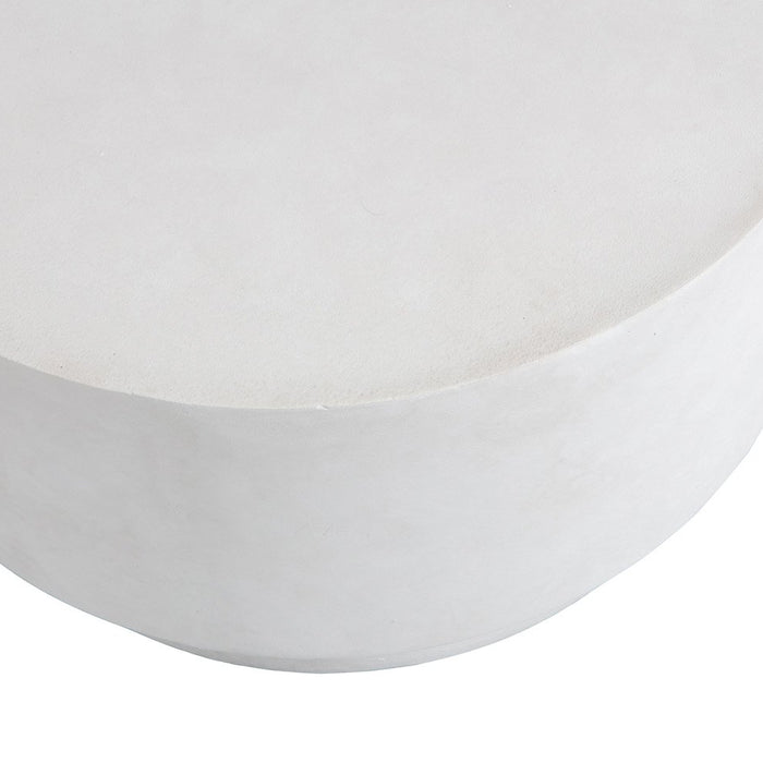 WOOOD Dean Salontafel Medium - Betonlook - Wit - 34x60x60