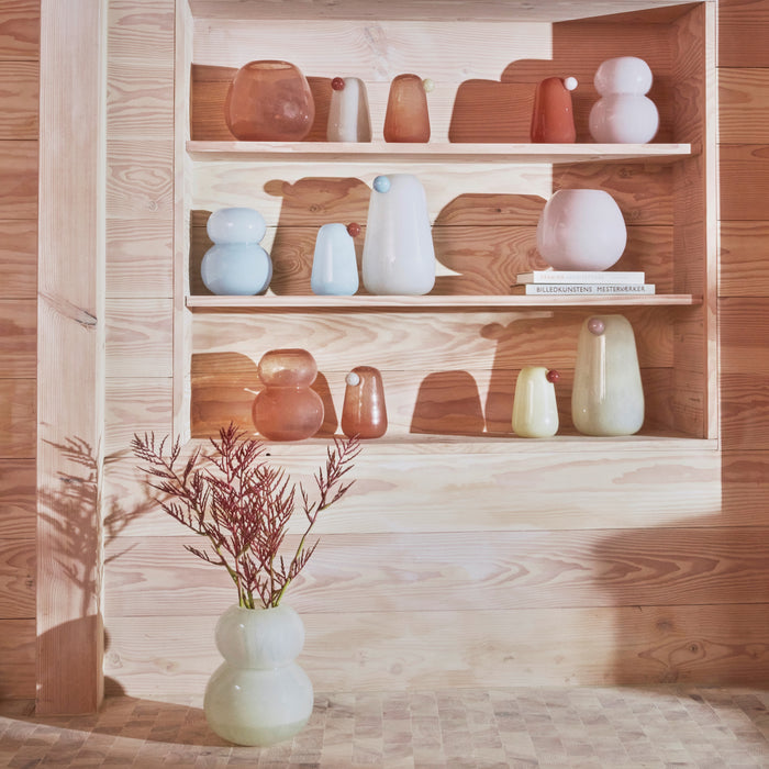 OYOY Lasi Vaas Small - Ice Blue