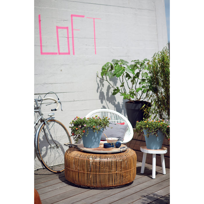 elho Loft Urban Round Bloempot 50 cm met Wielen