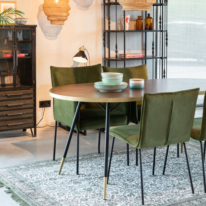 by fonQ Hendrix Eettafel - 180 x 90 cm - Bruin